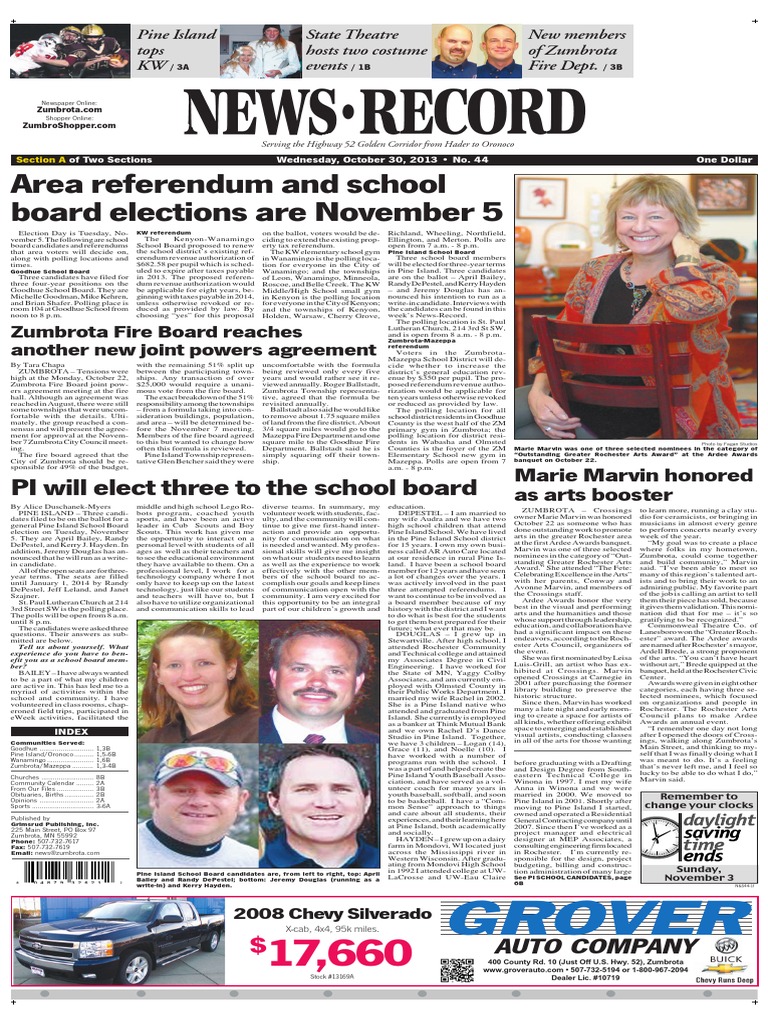 Area Referendum and School Board Elections Are November 5: PI Will Elect  Three To The School Board | PDF | Privacy | Republican Party (United States)