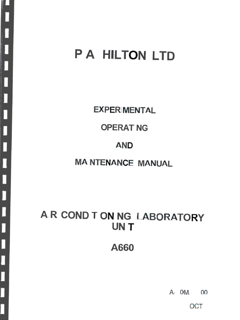 Air Conditioning Lab Unit A660 PDF Humidity Relative Humidity