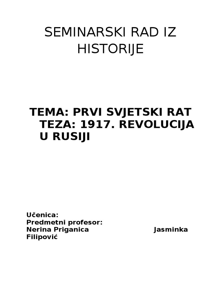 Ruska Revolucija | PDF