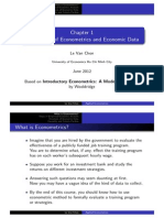 Steps in Empirical Economic Analysis and Structure of Econometric Data