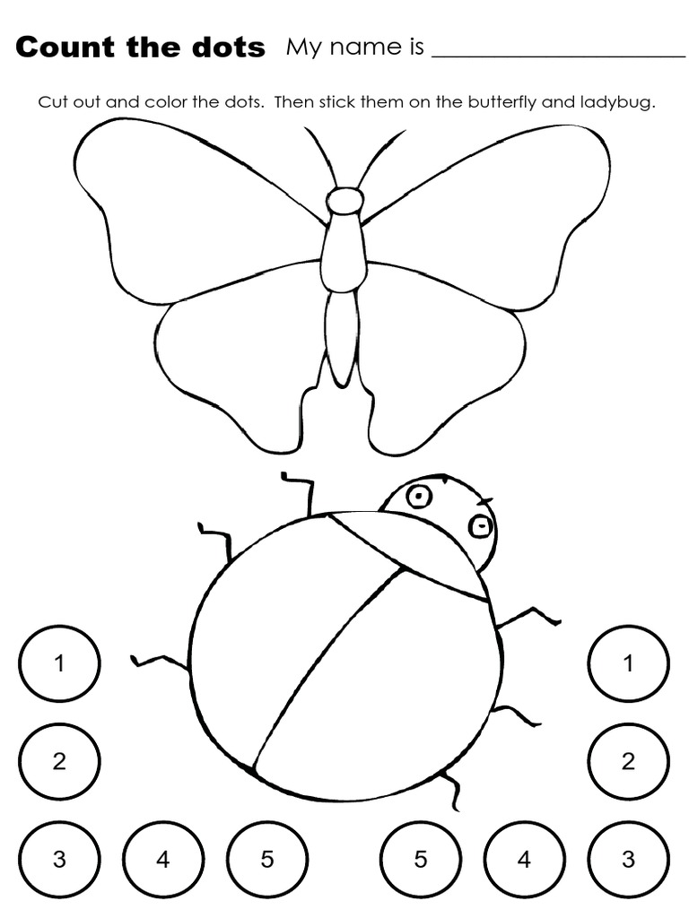 Count and Color Dots Activity | PDF