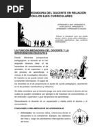 Función Mediadora Del Docente PDF