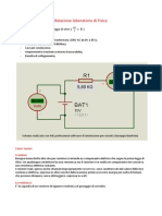 Relazione Laboratorio Di Fisica Prima Legge Di Ohm