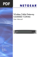 Wireless Cable Gateway CG3000D-1CXNAS: User Manual