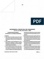 Enviromental Protection and Management: No. 32/ 2009, Dated October 3, 2009)