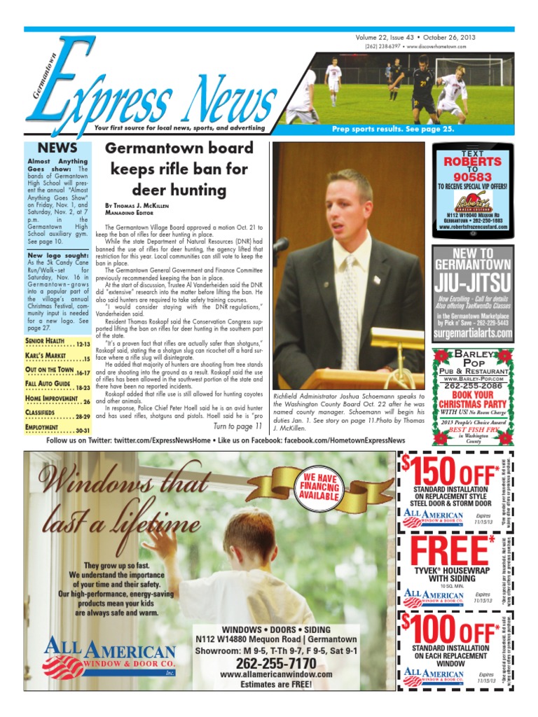 Germantown Express News 102613 PDF PDF Lawsuit Insurance