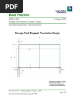 Ringwall Foundation Design for Tanks | PDF