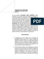 Iniciativa comparecencia titular de Obras Públicas de Guadalajara.