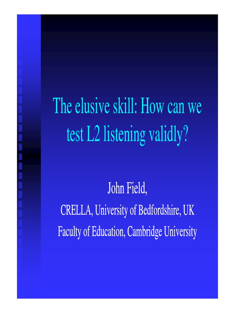 British Council download - John Field presentation ...