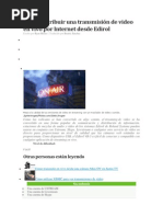 Download Cmo distribuir una transmisin de video en vivo por Internet desde Edirol by Zona Pcs SN180013498 doc pdf