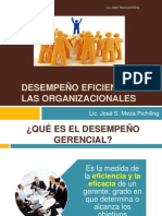 3ra. Semana-DESEMPEÑO EFICIENTE EN LAS ORGANIZACIONALES