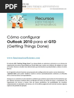 Cómo Configurar Outlook 2010 para Aplicar GTD Getting Things Done