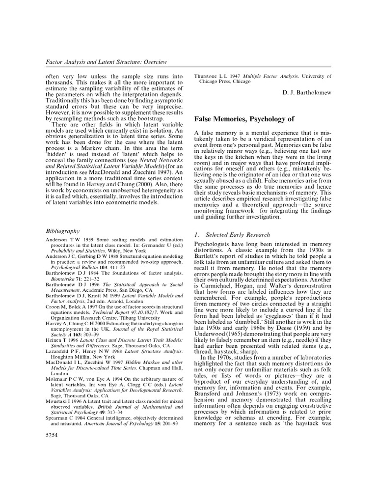 Johnson Falsememories Pdf Memory Recall Memory