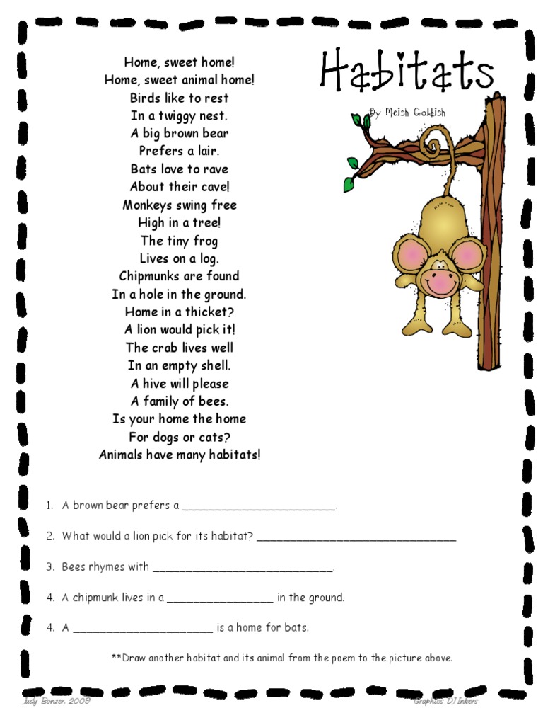 Habitat Poem PDF