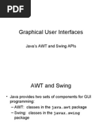 Graphical User Interfaces: Java'S Awt and Swing Apis