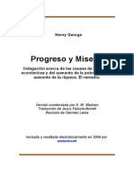 Henry George Progreso Y Miseria