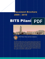 Placement Brochure BITS Pilani