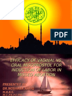 Vaginal Oral Misoprostol-Rafiq