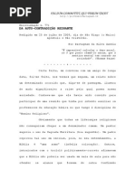 DA AUTO-CONTRADIÇÃO REINANTE