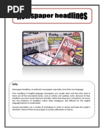 Newspaper Headline Newspapers News