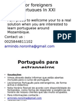 Português para estrangeiros.secXXI