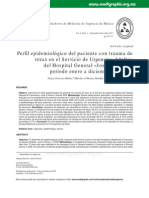 Perfil Epidemiológico Del Paciente Con Trauma de Tórax 2009