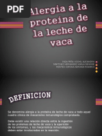 Alergia a la proteína de la leche de