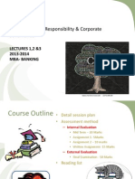 Corporate Social Responsibility & Corporate Governance: LECTURES 1,2 &3 2013-2014 Mba-Banking