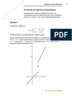 Función Definida Por Más de Una Regla de Correspondencia