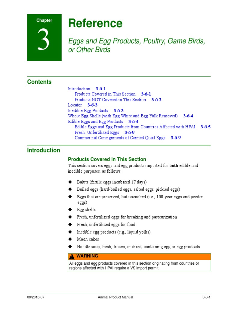 Egg Product Manual PDF | PDF | Egg As Food | Egg