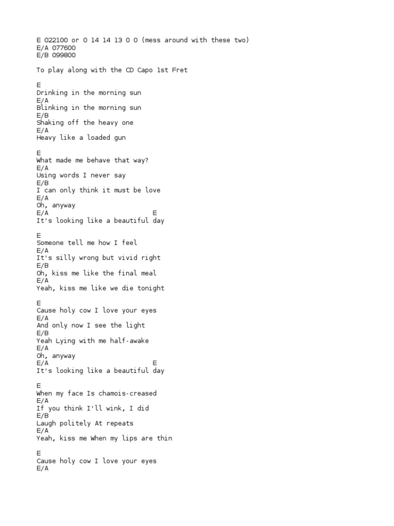 Elbow One Day Like This PDF