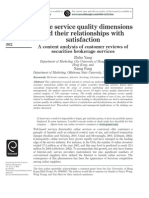 E - Service Quality Dimensions