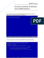 Manual de Instalacion de Windows Server 2003