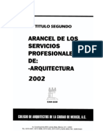 CAM SAM Arancel II, Servicios Profesionales DRO