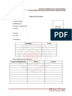 Berkas Persyaratan - Formulir Calon Anggota 2012