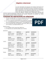 Introducción al álgebra relacional