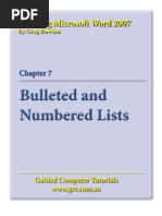 Download Learning Microsoft Word 2007 - Bullets by Guided Computer Tutorials SN18014940 doc pdf