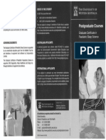 Brochure - Grad Cert in Paediatric Sleep Science PDF