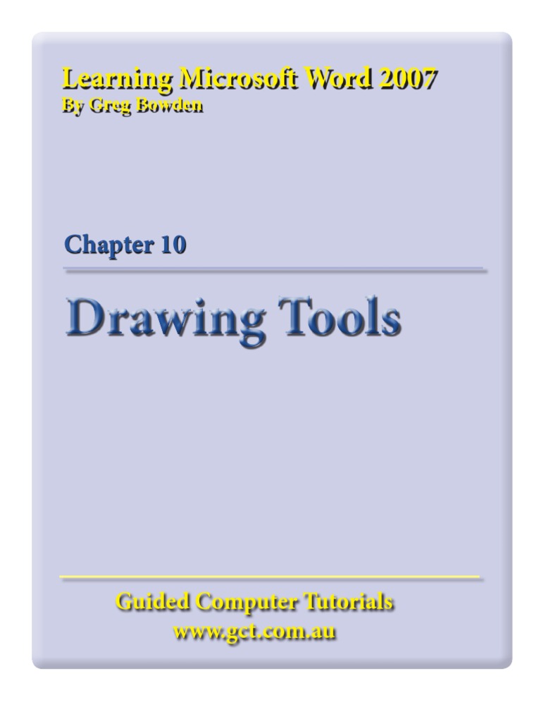 Learning Microsoft Word 2007 - Drawing Tools | PDF | Icon (Computing ...