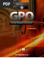 Download Personal Orchestra 4 Manual by Garritan SN18015278 doc pdf
