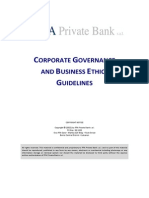 Corporate Governance & Business Ethics Guidelines