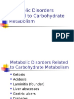 4 Metabolic Disorders Related To Carbohydrate Metabolism