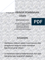 Prinsip Prinsip Pembinaan Ujian