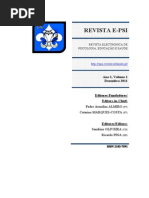 2011 - Revista E-psi Ano1, Volume 1