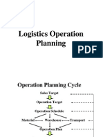 Logistics Operation Planning