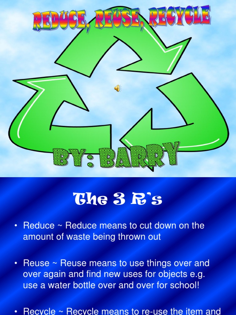 Understanding the 3 R's of Waste Management | PDF | Reuse | Recycling