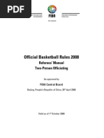 FIBA Two Person Officiating Mechanics Manual