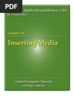 Download Learning Adobe DreamWeaver CS4 - Inserting Media by Guided Computer Tutorials SN18021281 doc pdf