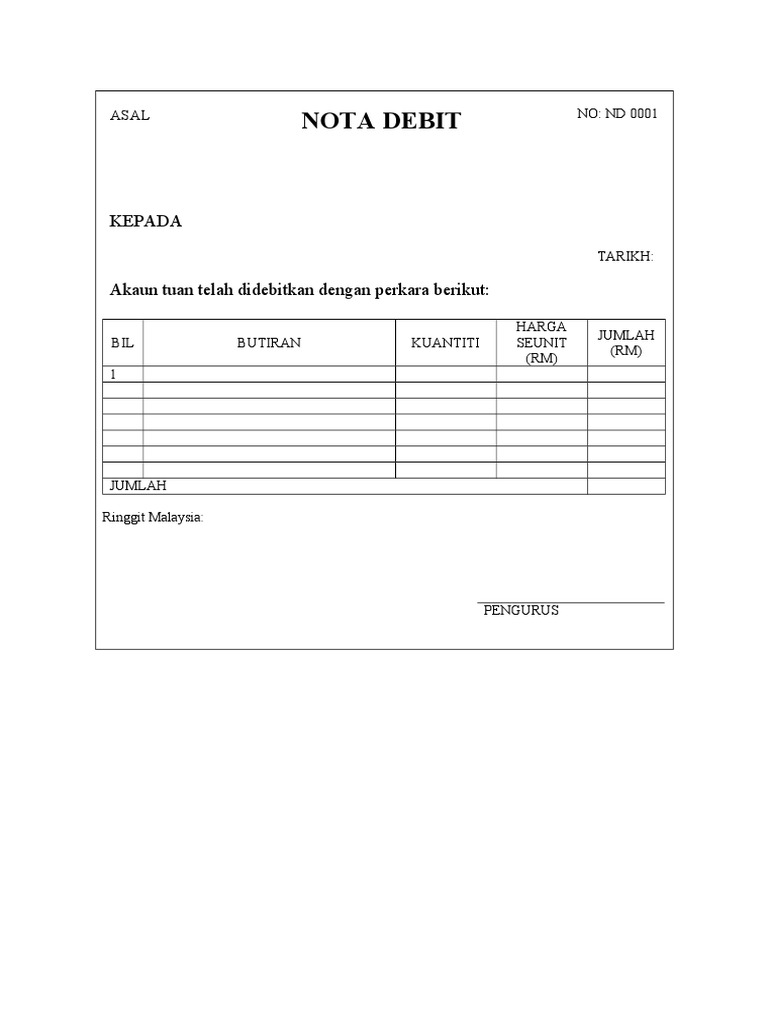 Nota Debit | PDF