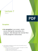 Lecture 7 Exceptions and Sockets